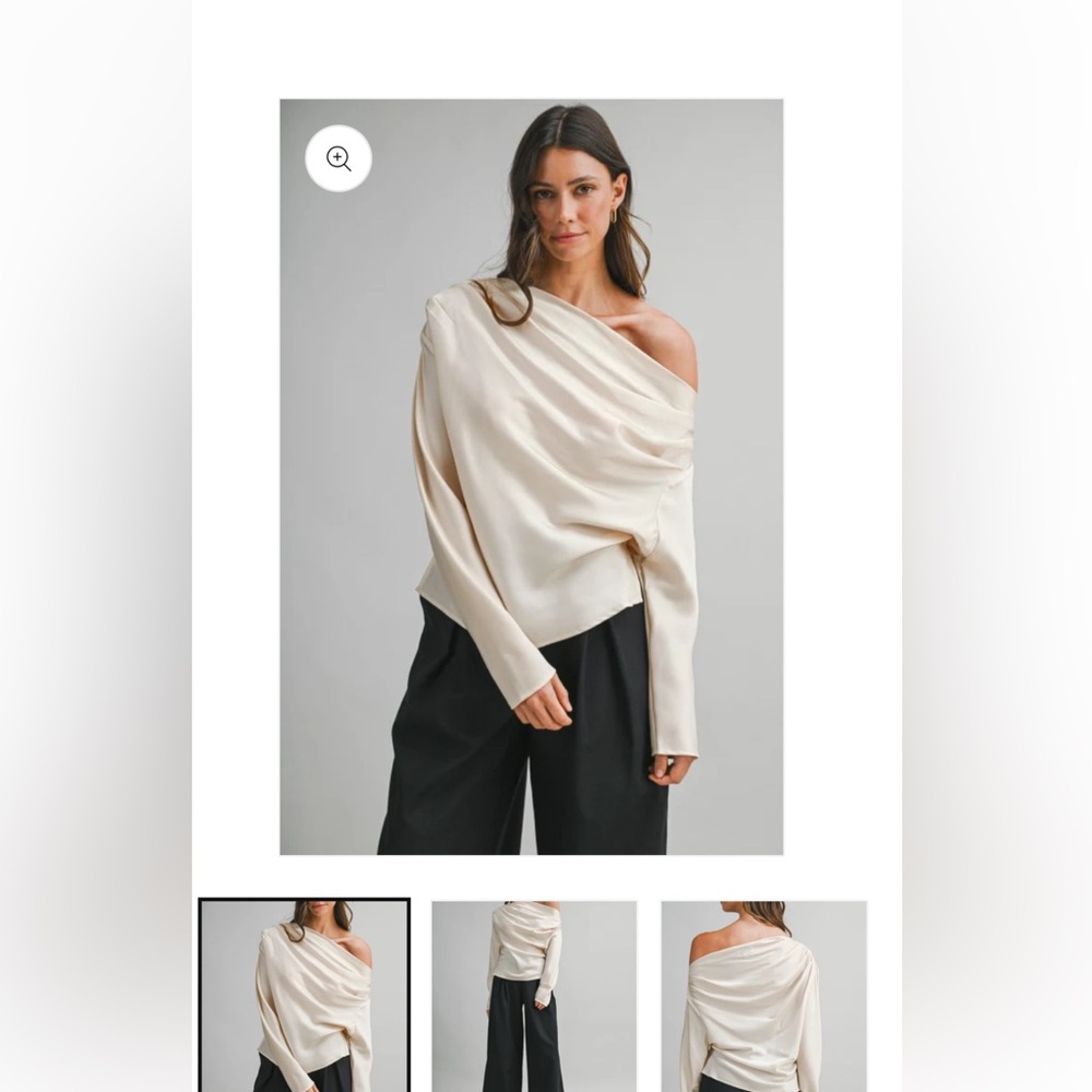 Brand new ivory, Mable top and a size large